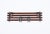 Italian Coat Rack in Teak, Brass and Black Enameled Iron, Italy, 1960s For Sale - Image 11 of 17