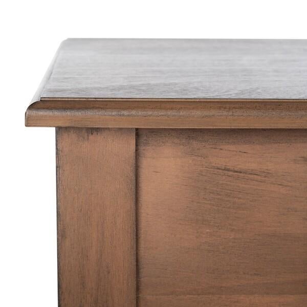 Arina 1 Drawer Desk - Brown For Sale - Image 10 of 11