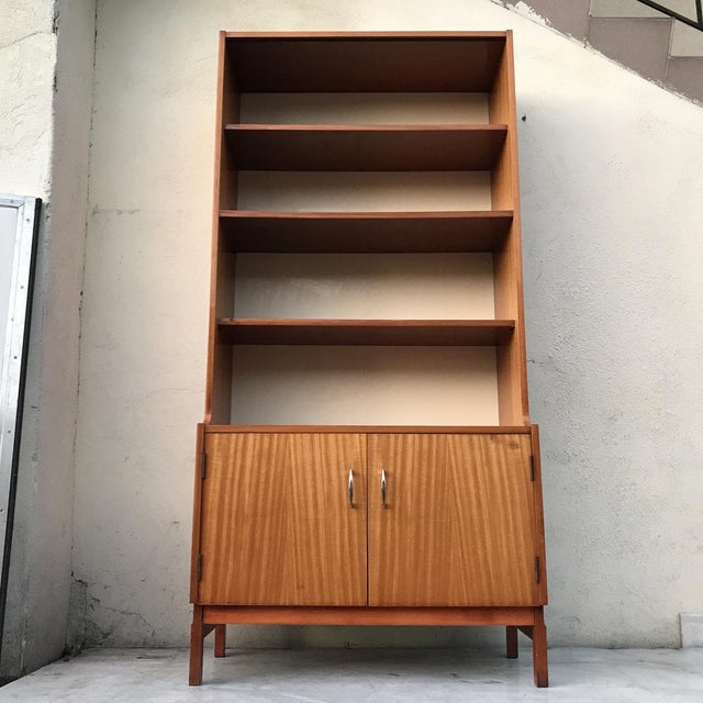 Bookshelf-Librarian with Veneer from Olsztyn Furniture Factory, 1970s For Sale - Image 3 of 18