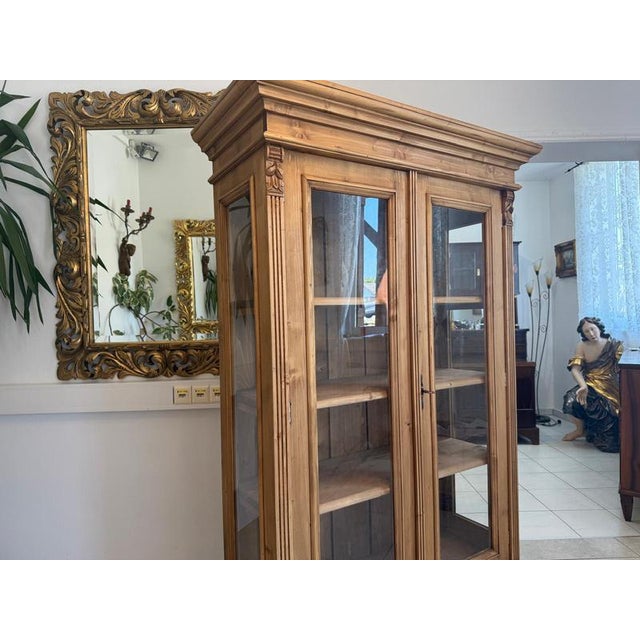 Rustic Farmhouse Display Cabinet For Sale - Image 10 of 12