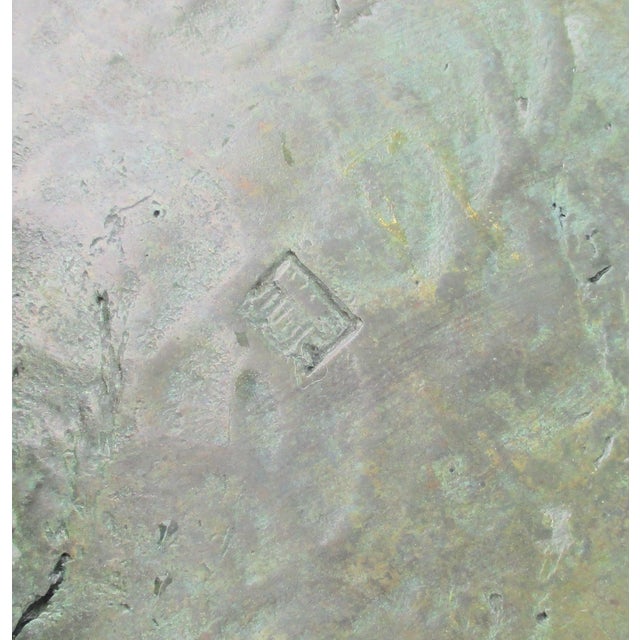 Japanese Bronze Ikebana With Water Cover For Sale In New York - Image 6 of 9