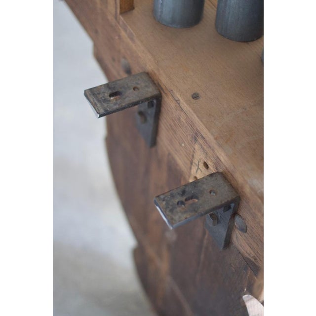 Wood Large Church Organ Clock, France, 1950s For Sale - Image 7 of 18