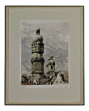 Hans Figura, Cityscape, Circa 1950