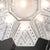 Jules Leleu Art Deco Frosted Glass Cubist Geometric Detail & Fluted Chandelier Signed Leleu For Sale - Image 4 of 18