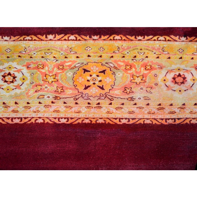 1920s Early 20th Century Indian Agra Rug For Sale - Image 5 of 10