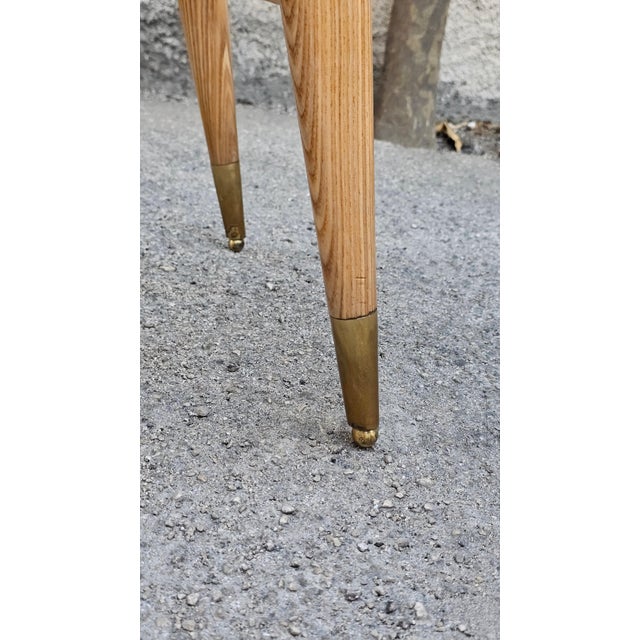 Writing Desk in Ash Wood by Gio Ponti , 1950s For Sale - Image 12 of 15