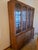 Mid 20th Century Modern China Cabinet With Walnut Finish by Halle Bros For Sale - Image 10 of 11