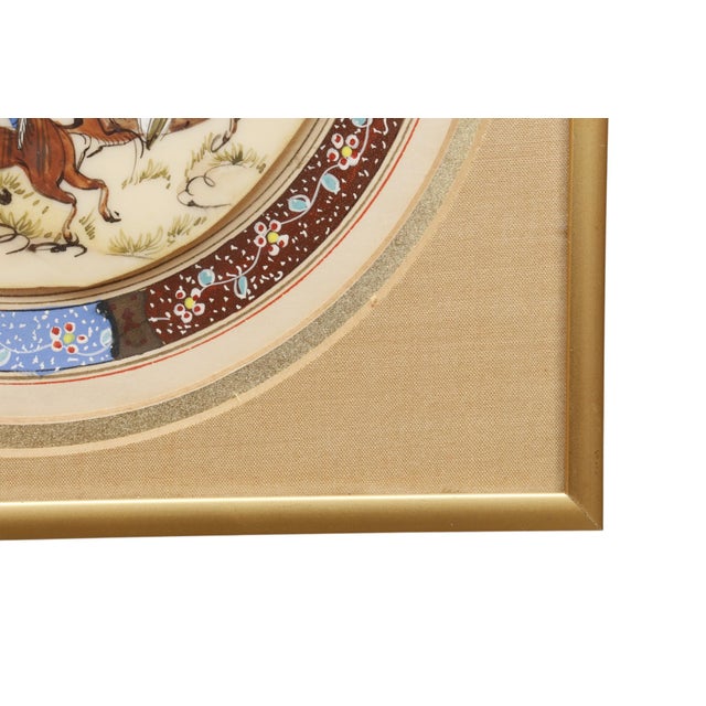 Miniature Persian Painting of Hunters on Horseback For Sale In Tampa - Image 6 of 7
