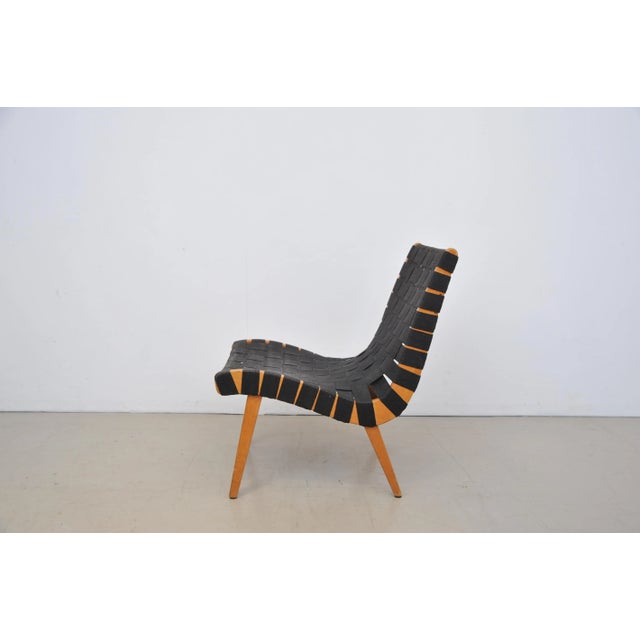Wood Model 654W Vostra Lounge Chair by Jens Risom for Walter Knoll, 1950s For Sale - Image 7 of 13