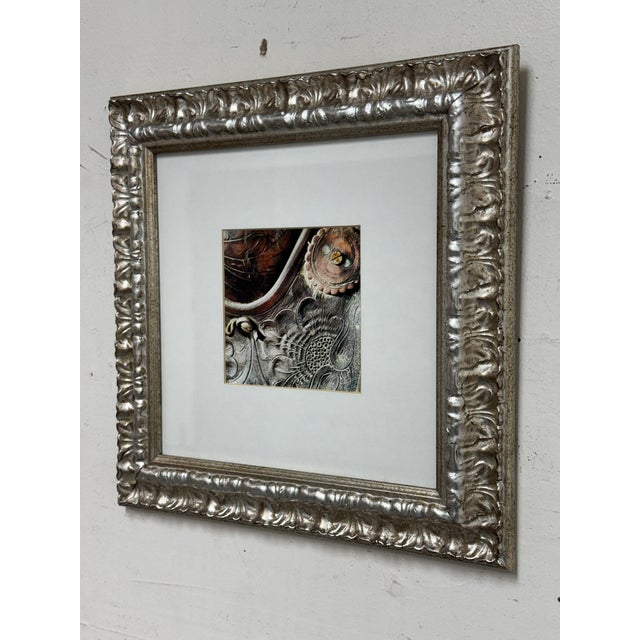 Rustic Color Photograph of Leather Tooled Saddle, Framed For Sale - Image 3 of 12