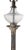 Classical reeded silver-plate candlestick lamp with etched glass font. The lamp iOS in good, workings ready to use...