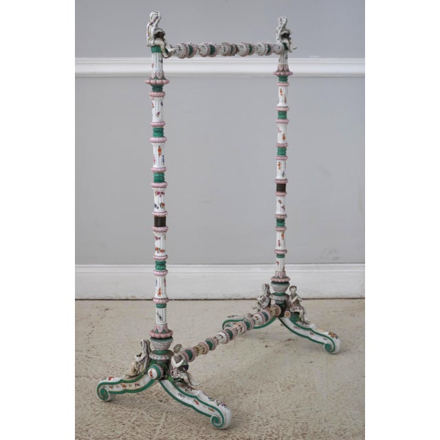 Age: C.1880-1900 Details: Outstanding All Porcelain Frame Fine Carved Details Fine Carved Details High Quality...