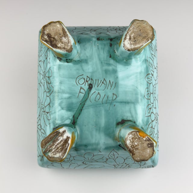 1970s Vintage Ceramic Jewelry Box by Maioliche d'Arte Cordivani for Ascoli Piceno, Italy, 1970s For Sale - Image 5 of 18