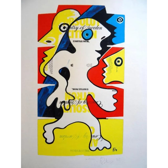1990s Alain Rothstein, Absolut, 1991, Silkscreen For Sale - Image 5 of 6
