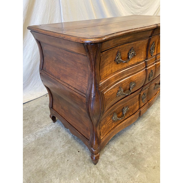 French Provincial Walnut Dresser Commode - 19th C For Sale - Image 9 of 12
