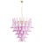 Fuchsia & White Color Murano Glass Petal Chandelier, Italy, 1990s For Sale - Image 12 of 12