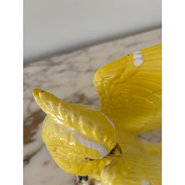 Traditional Mid 20th Century Porcelain Yellow Cockatiel For Sale - Image 3 of 8