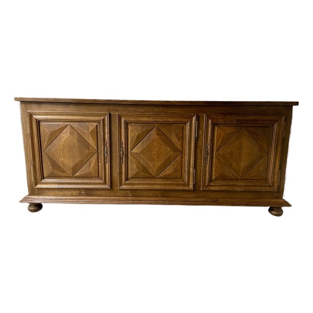 French Geometric Sideboard, 1960s For Sale