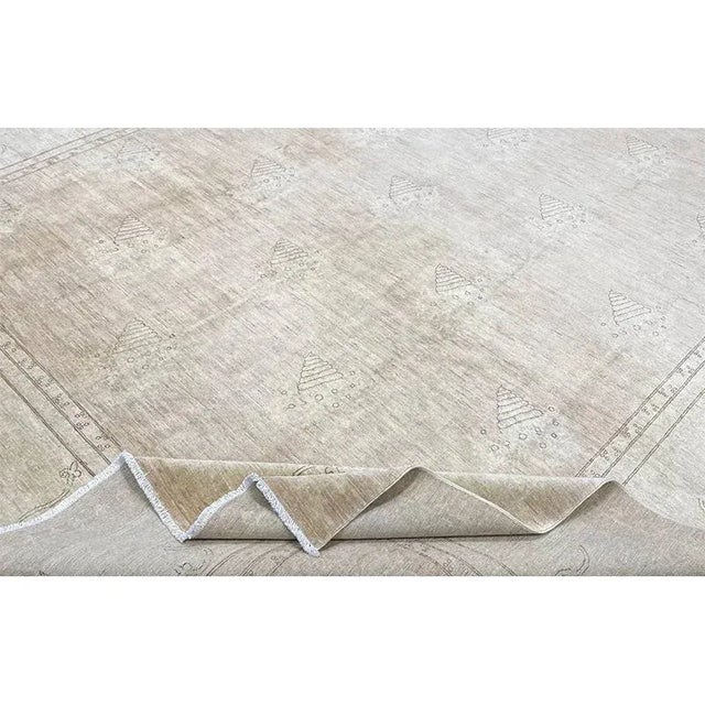Traditional Handwoven Oushak Style Area Rug 9’9″ X 13’4″ For Sale - Image 3 of 12