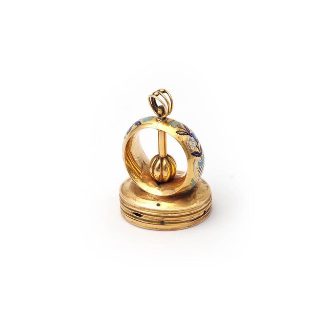 Swiss Gold Musical Fob Seal For Sale - Image 4 of 10