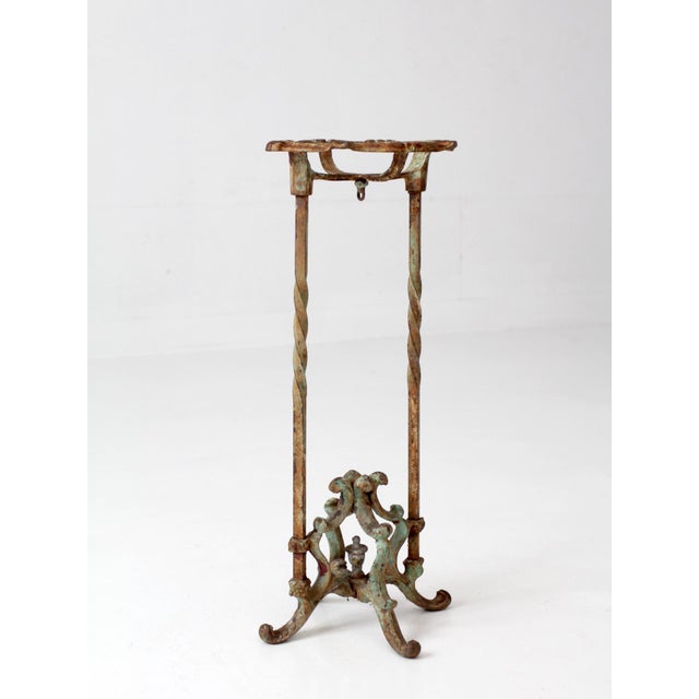 Antique Victorian Iron Plant Stand For Sale - Image 15 of 17