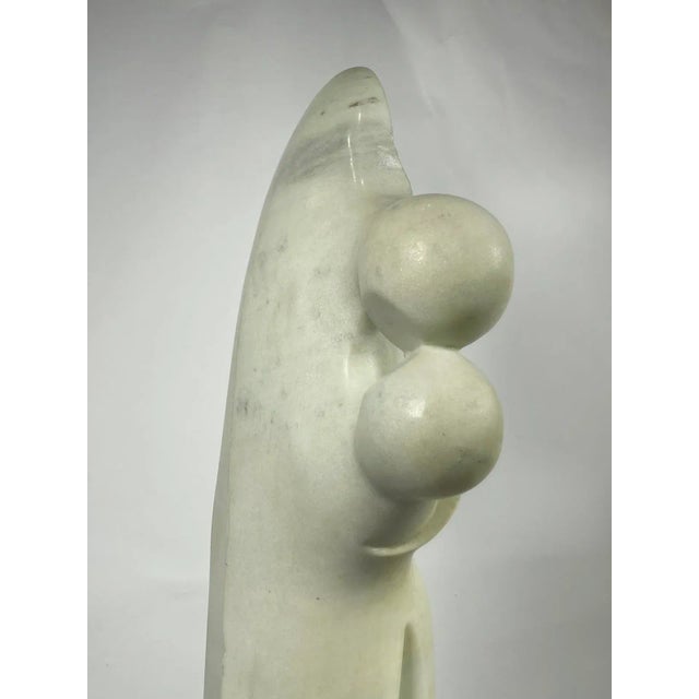 1980s "Angel Kiss" Life Size Granite Sculpture For Sale In Los Angeles - Image 6 of 13