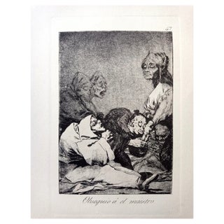 Francisco de Goya, Los Caprichos: Obsequio a el Maestro, Etching For Sale
