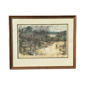 1960s Aiden Lassell Ripley “End of the Grouse Season” Framed Lithograph Pencil Signed