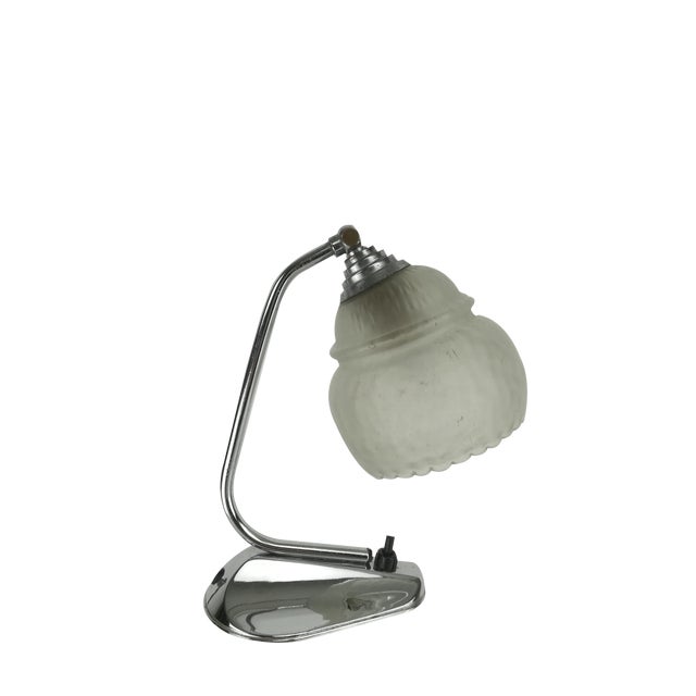 Chrome-Plated Bedside Lamp, 1960s For Sale