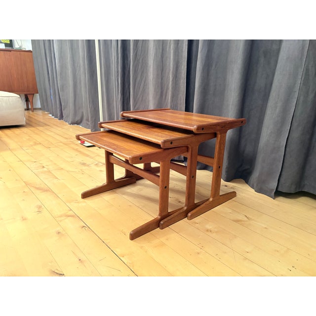 Teak Tables, Denmark, 1960s, Set of 3 For Sale - Image 13 of 13