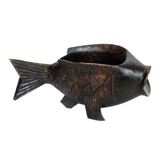 Wooden Fish Catchall For Sale