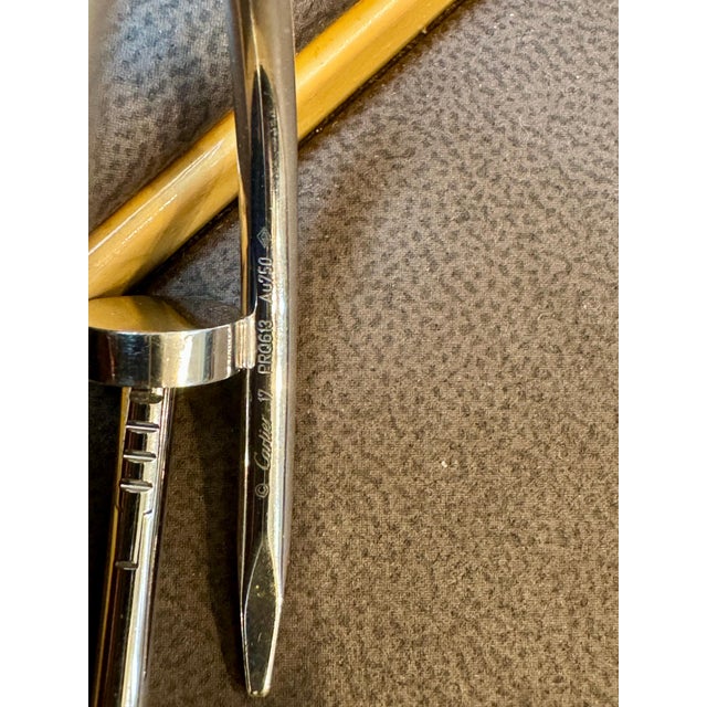 1990s Cartier JUSTE UN CLOU BRACELET 17 Nail PRQ613 18kt White Gold AU750 AUTHENTIC For Sale - Image 5 of 18