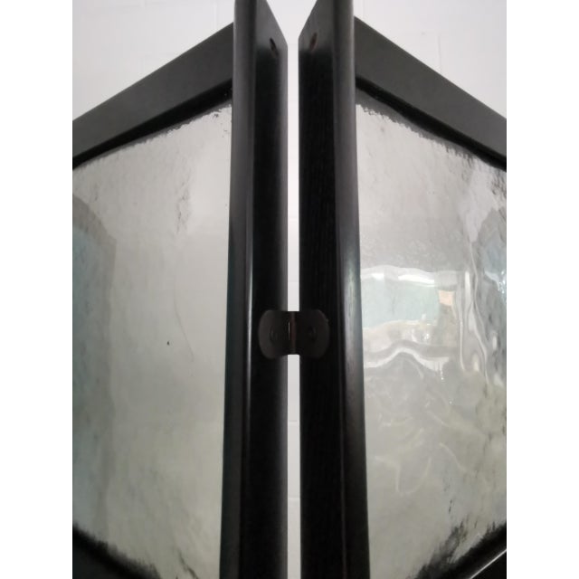 1980s 4-Sided Screen with Central Murrina Glass Panels from Mazzega, 1980 For Sale - Image 5 of 11