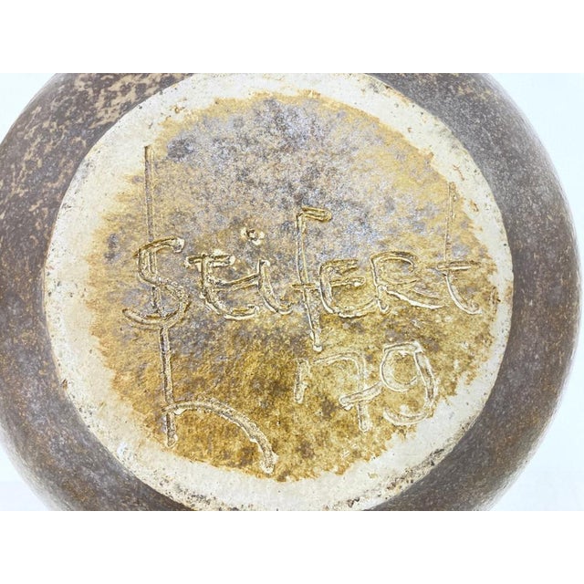 Studio Ceramic Bowl with Lid by Horst Seifert, 1970s For Sale - Image 11 of 12