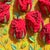 Framed 3d Stumpwork Textile Wall Art - Vintage Botanical Red Roses on Yellow For Sale In Los Angeles - Image 6 of 16