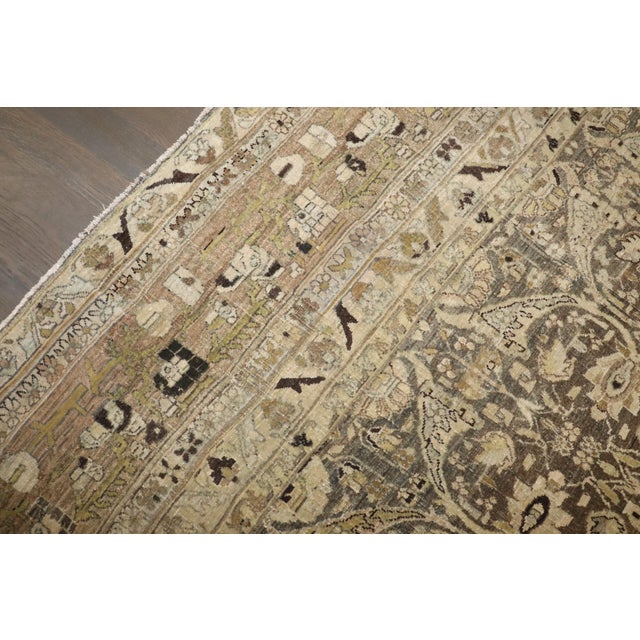 Antique Zabihi Collection Persian Bidjar Carpet - 8'9" x 12'1" For Sale - Image 4 of 12