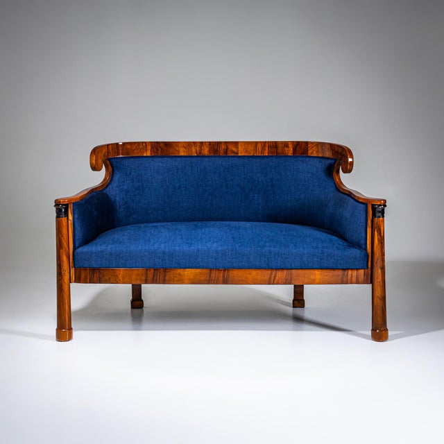 Biedermeier Sofa in Walnut, Austria, 1830s For Sale - Image 11 of 11