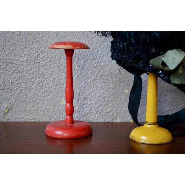 Mid-Century Modern Vintage Hats Displays, Set of 2 For Sale - Image 3 of 9