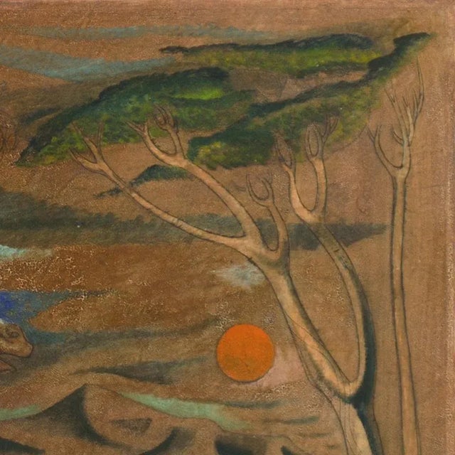 'Mare and Foal' by Leon D'Usseau, Equestrian Modernist Oil, Chouinard, Los Angeles County Museum of Art, Metropolitan Museum For Sale - Image 10 of 12