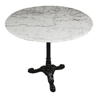 French Late 19th Century Marble Topped Bistro Table For Sale