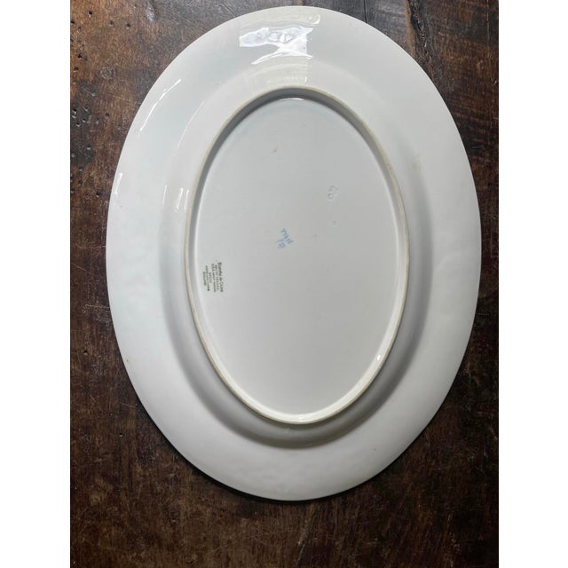 Early 20th Century Large 15” Platter Spode Blanche De Chine Cherry Blossom English Ironstone Grand Millennial Decor For Sale - Image 9 of 9