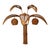 Rattan Palm Tree Wall Lamp Sconces For Sale - Image 4 of 4