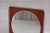 Vintage Square Metal and Wood Wall Mirror, Germany, 1970s For Sale - Image 6 of 8