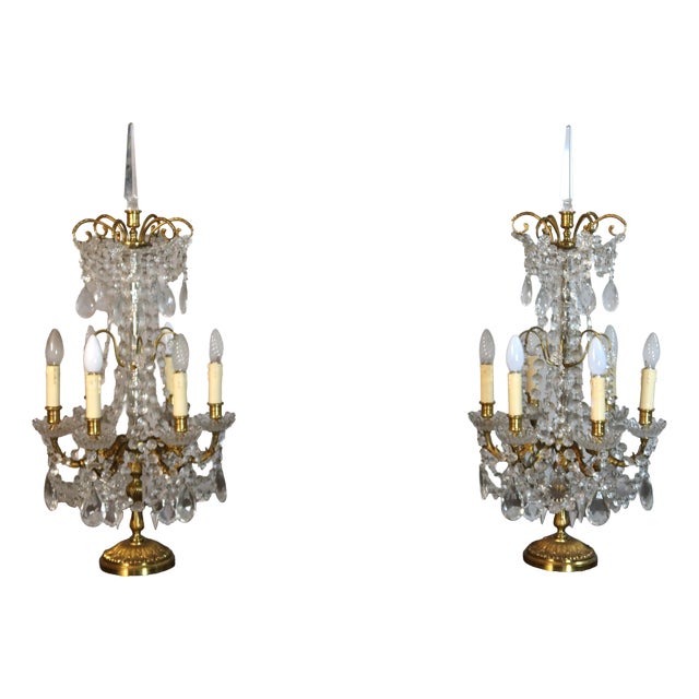 Large Louis XVI Style Girandoles, Set of 2 For Sale