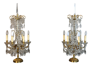 Large Louis XVI Style Girandoles, Set of 2