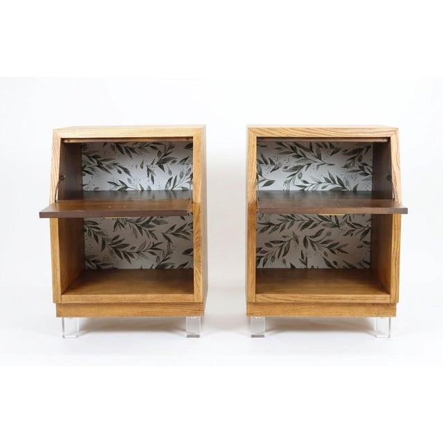 1970s 1970s Henredon Campaign Pair of Nightstands For Sale - Image 5 of 9