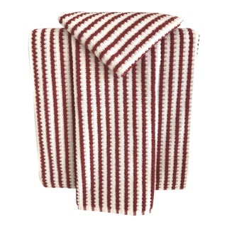 Turkish Towels in Waffle Terra Cotta Ivory, 3 Pieces For Sale