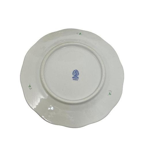 Chinese Bouquet Apponyi Green Dinner Plates from Herend, 1980s, Set of 12 For Sale - Image 4 of 5