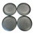 Turkish Late 20th Century Akcam Turkish Metallic Glitter Art Glass Salad Plates, Set of 4 For Sale - Image 3 of 8