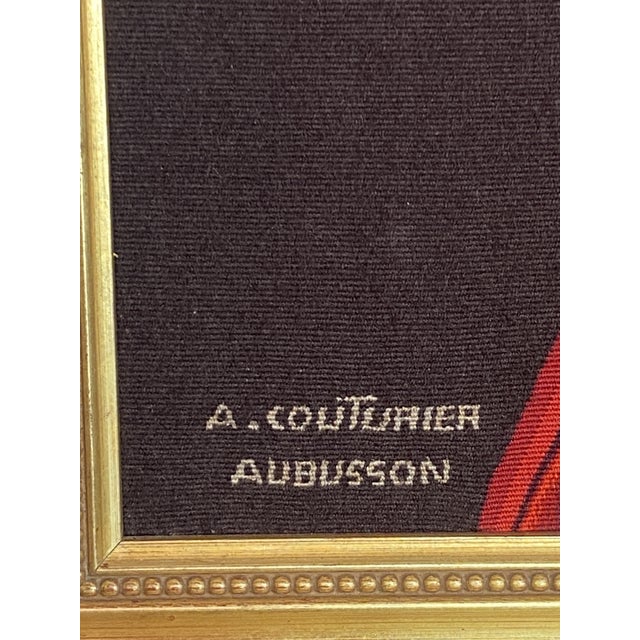 Aubusson Tapestry by Albert Couturier for La Fabiola, 1950s For Sale - Image 4 of 13
